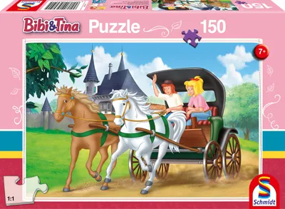Obrázek produktu pro Schmidt Spiele Bibi & Tina, 150 kusů, Kreslené filmy, 7 rok/roky