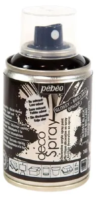 Obrázek produktu pro Dekorační sprej Decospray PEBEO - 100 ml - 100 ml / glossy black
