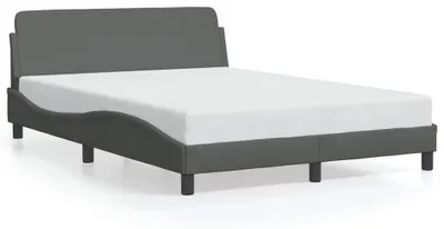 Produktbild von vidaXL Bettgestell "Dover" Dunkelgrau 137x190 cm Stoff