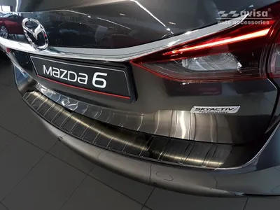 Zdjęcie produktu dla Osłona krawędzi bagażnika Mazda 6 2012-2024 (kombi, ciemna)