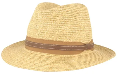 Knautschbarer Strohhut Kofferhut von Hut-Breiter in beige
