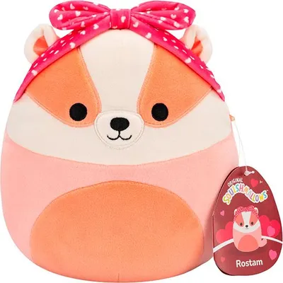 Immagine prodotto di Squishmallows Cuore di peluche Rostam Badger Teddybär Taglia unica