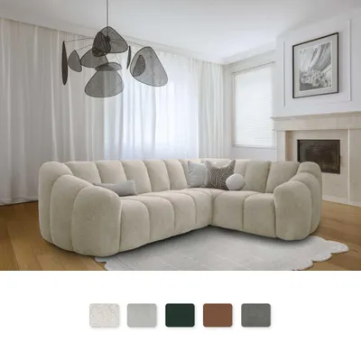 Produktbild von MIUFORM Shell L Sofa Armlehne RECHTS - 265x205 cm - Beige - Modulsofa Couch