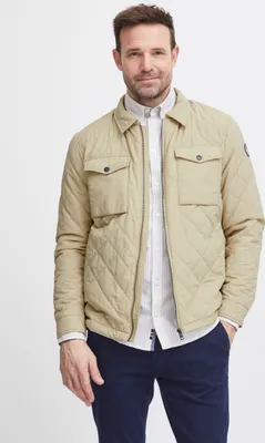 Produktbild von FQ1924 FQJacob Herren Steppjacke Jacke leicht wattiert Hemdkragen Regular fit