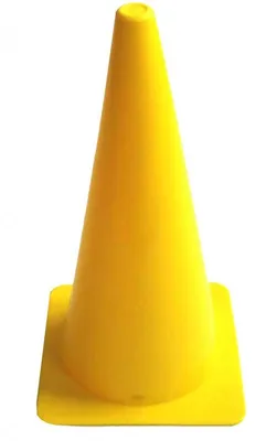 Image de Cônes de football en plastique, 24 cm, jaune