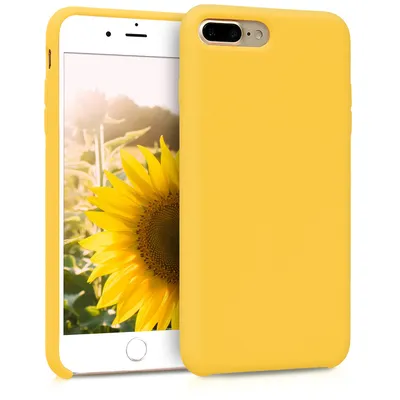 Produktbild von kwmobile Hülle kompatibel mit Apple iPhone 7 Plus / iPhone 8 Plus Hülle - Silikon Handy Case - Handyhülle weiche Oberfläche - kabelloses Laden -