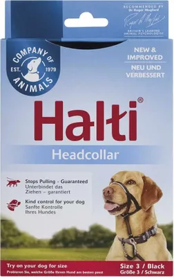 Produktbild von Dressurhalsband für Hunde Company of Animals Halti Schwarz Maulkorb (40-54 cm)