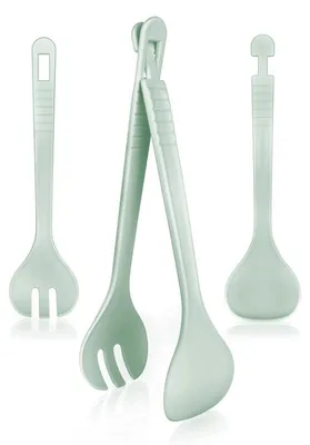 Produktbild von Salatbesteck-Set, Salatbesteck, Kunststoff Culinaria Mintfarben 29 cm