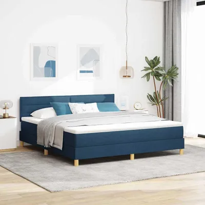 Produktbild von Möbel Boxspringbett mit Matratze mit Matratze Blau 180 x 200 cm Stoff - Klassische Betten 3338866