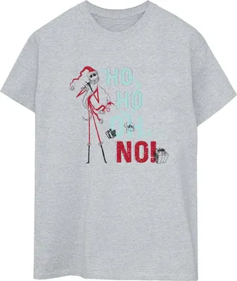 Produktbild von Disney - "The Nightmare Before Christmas Ho Ho No" T-Shirt für Damen BI41826 (M) (Grau)