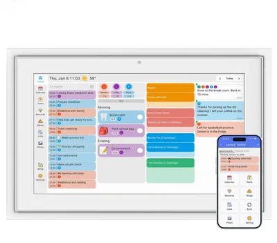 Image de XORO CPF 10 E1 – Agenda familial intelligent, calendrier numérique avec écran tactile 10 pouces