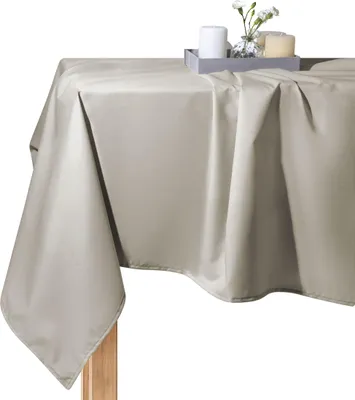 Zdjęcie produktu dla Obrus ogrodowy plamoodporny i wodoodporny GAIA 140x180 cm Taupe
