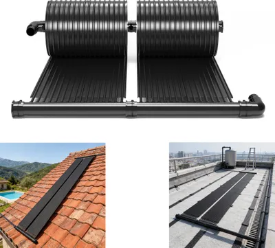 Obrázok produktu pre XINZI Solárny kolektor na bazén, Kompletná sada na ohrev bazénu, Solárne vykurovanie, Solárna rohož, Vykurovanie bazénu, Ohrev teplej vody pre bazény, 600 x 70 cm