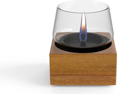 Image de Tenderflame - Lucerna Candela Poppy 14 lampe de table, rechargeable, chêne naturel