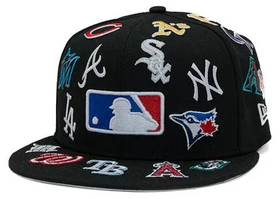 Immagine prodotto di Cappello New Era - MLB, logo all-over, modello 59FIFTY - nero
