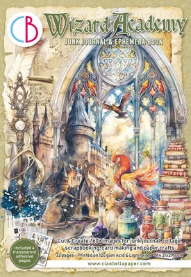 Produktbild von CIAO BELLA Satz A4 doppelseitigen Scrapbooking Papier - Wizard Academy