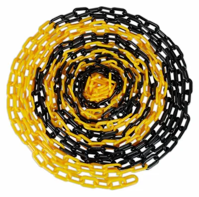 Produktbild von Absperrkette in Schwarz und Gelb