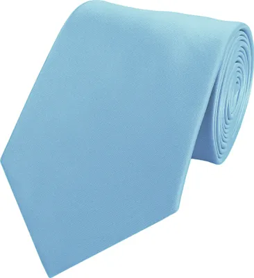 Produktbild von Fabio Farini - 1 Stück Herren Krawatten Blautöne - klassische Männer Schlipse in 8cm Breite Breit (8cm), Hellblau Himmelblau Uni Einfarbig - Uranus