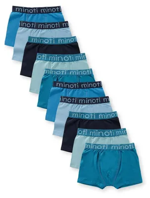 Produktbild von Minoti 10er-Pack Boxershorts Blau Gr. 116 für Jungen
