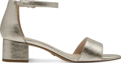 Produktbild von Tamaris Damen Sandalette Sandale Glitzer Blockabsatz 1-28295-42, Größe:37 EU, Farbe:Silber