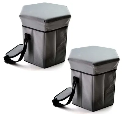 Produktbild von 2er Set Kühltasche & Hocker Camping Picknick Kühlbox Eisbox Campinghocker