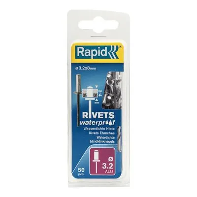 Produktbild von Rapid 5000399, Blindniete, Aluminium, Aluminium, Schwarz, RP10 , RP40 Multi, RP60 Multi, RP100 Multi, RP150 Multi, 3,2 mm, 8 mm