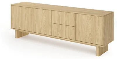Obrázok produktu pre Televízna skrinka, olejovaný dub, 183,3 x 61,7 x 38,1 cm