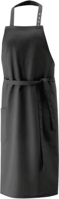 Produktbild von Latz-Schürze, mit Tasche rechts, schwarz, B 80 x L 100 cm : 65% Polyester 35%Baumwolle 220 g/m² : schwarz