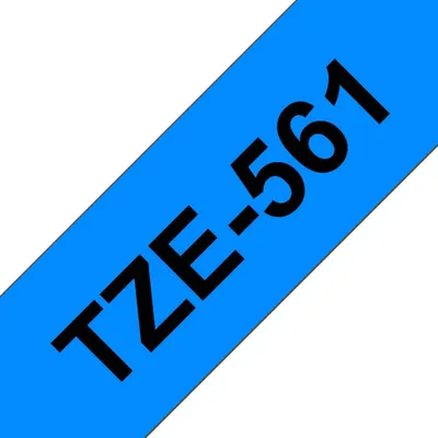 Produktbild von Brother TZe-561 - Schwarz auf Blau - Rolle (3,6 cm x 8 m) 1 Kassette(n) laminiertes Band - für P-Touch PT-3600, 550, 9500, 9600, 9700, 9800, D800, P900, P950, P-Touch Cube XP PT-910