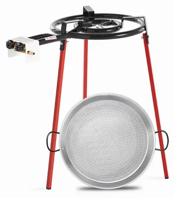 Produktbild von Vaello 76969 46 Cm Paella-pfannenset Schwarz  Schwarz One Size