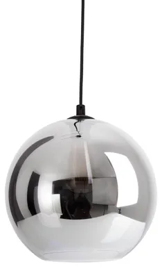 Produktbild von Pendelleuchten - Pendelleuchte "VASO" D:25cm schwarz, Hängelampe im Retro Style, aus Metall und Glas in anthrazit, 125 cm hoch, Ø 25 cm, E27-Fassung