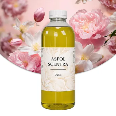 Produktbild von Aspol Scentra Blütenbombe UFIGREEN Duftöl für Kerzen und Diffusoren 1000 ml, KI-generiertes Bild