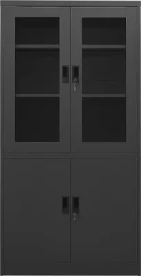 Obrázok produktu pre vidaXL Kancelárska skriňa Antracit 90x40x180 cm Oceľ