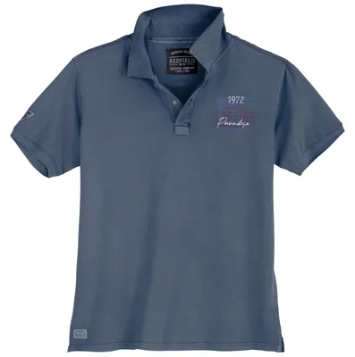 Produktbild von Redfield Übergrößen Poloshirt SURFING denimblau