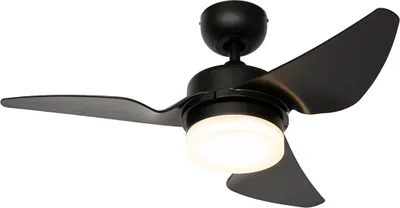 Produktbild von DeckenventilaTor Schwarz 86,7 cm inkl LED Dimmbar mit Fernbedienung Yuki