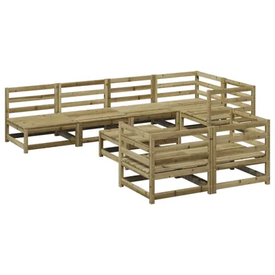 Produktbild von vidaXL 8-tlg. Garten-Sofagarnitur Kiefernholz Imprägniert