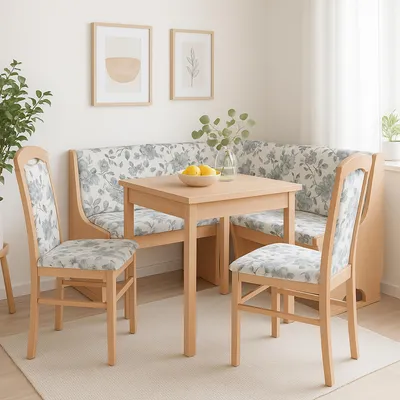 Produktbild von Eckbankgruppe 4-teilig in Buche NB/Beige