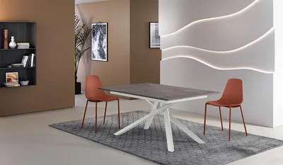 Produktbild von Pulse - Ausziehbarer Tisch (140/190 x 90 cm) aus weißem Melamin