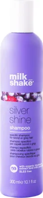 Produktbild von Milk_shake Silver Shine, 300 ml, Shampoo, Unisex, Blond, Gefärbtes Haar, Blond, Glanz, Weichmachend, Whitening