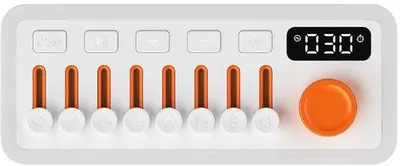 Image de Enceinte connectée d'aide au sommeil avec éclairage RGB, Bluetooth, blanche