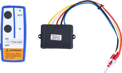 Immagine prodotto di sistema di controllo remoto senza fili del verricello elettrico da 12 V - Trasmettitore - Ricevitore - Kit per camion ATV SUV