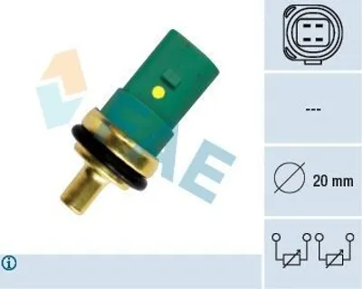 Produktbild von FAE Kühlmitteltemperatursensor 33783 für VW Golf IV Schrägheck (1J1)