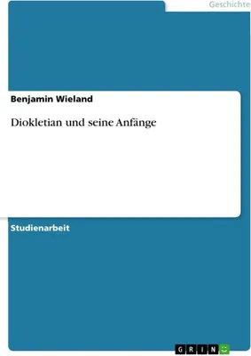 Produktbild von Diokletian und seine Anfänge