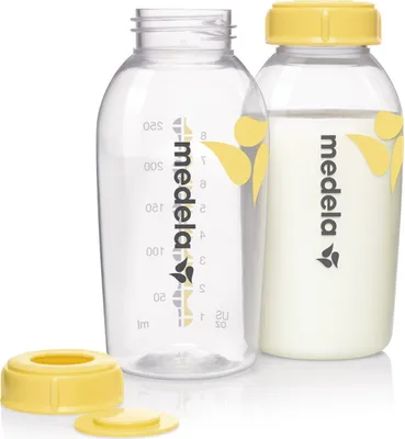 Produktbild von Medela 2-tlg. PP-Flaschen-Set für Muttermilch je