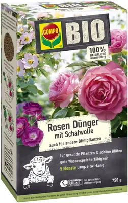 Produktbild von COMPO Rosen Dünger mit Schafwolle - 750 g