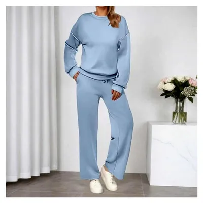 Produktbild von Damen Jogginganzug Set Langarm Freizeitanzug 2-teilig