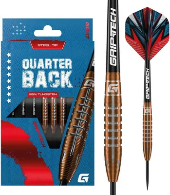 Produktbild von GOAT - Quarterback V2 95% Steeldarts 26 G, Dartpfeile, inkl. 3 Barrels, 3 Flights & 3 Shafts