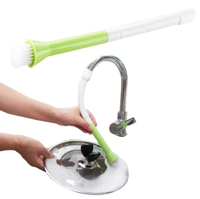 Immagine prodotto di PARENCE. Spazzola flessibile per rubinetti da 32 cm – spazzola per la pulizia della cucina con inserto in silicone