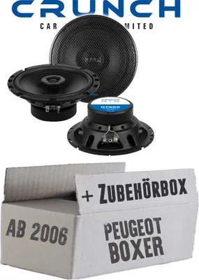 Produktbild von Peugeot Boxer 2 - Lautsprecher Boxen Crunch GTS62 - 16,5cm 2-Wege Koax GTS 62 Auto Einbauzubehör - Einbauset