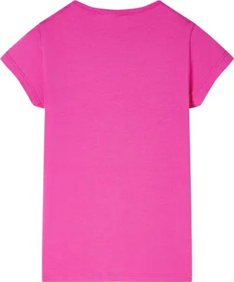 Produktbild von vidaXL Kinder T-Shirt Dunkelrosa 140